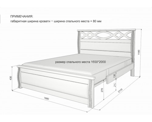 Кровать Питергоф