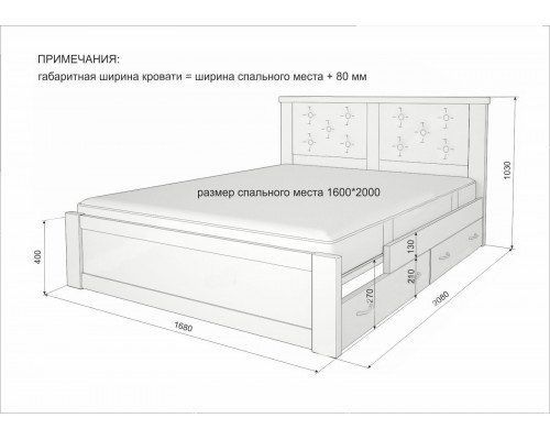 Кровать Глория